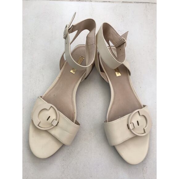 Louise et Cie Austen Sandals Leather Block Heels - Picture 1 of 13